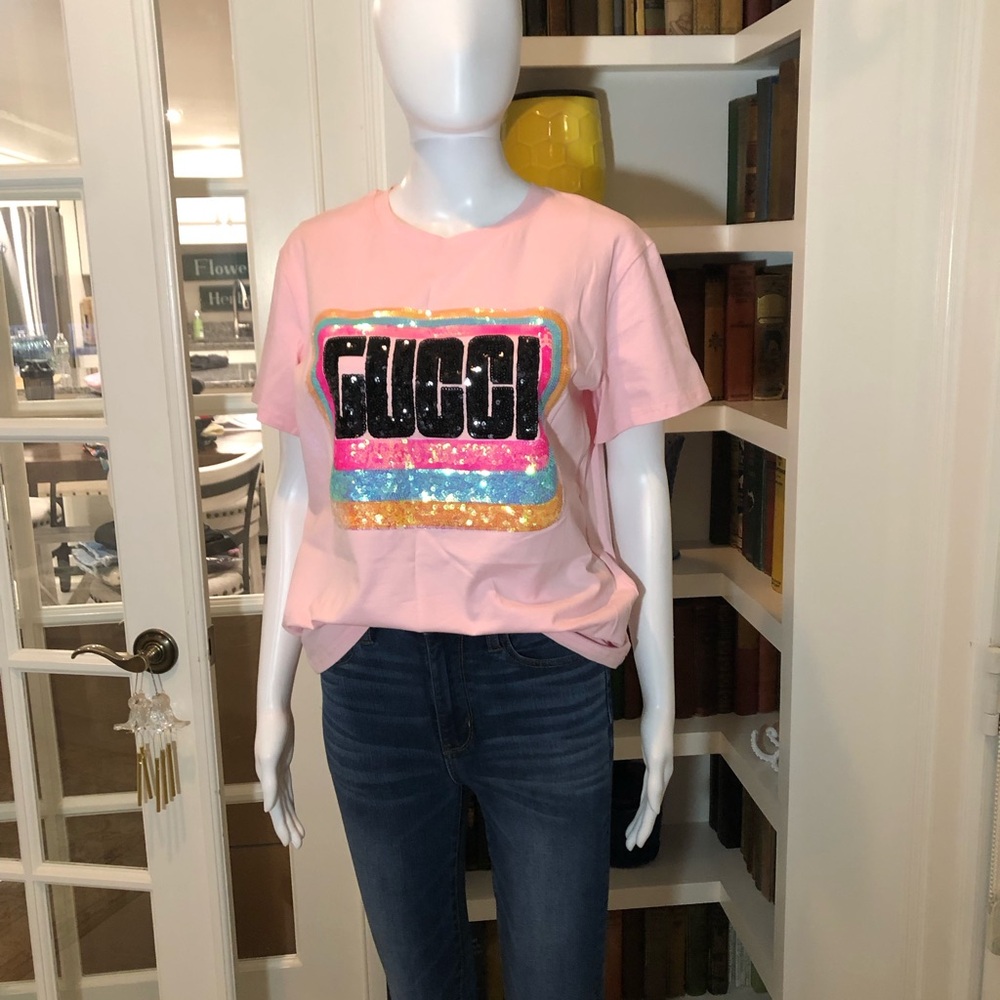 Gucci Oversized Light Pink Tee